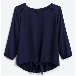 Tabitha Crochet Detail 3/4 Sleeve Blouse